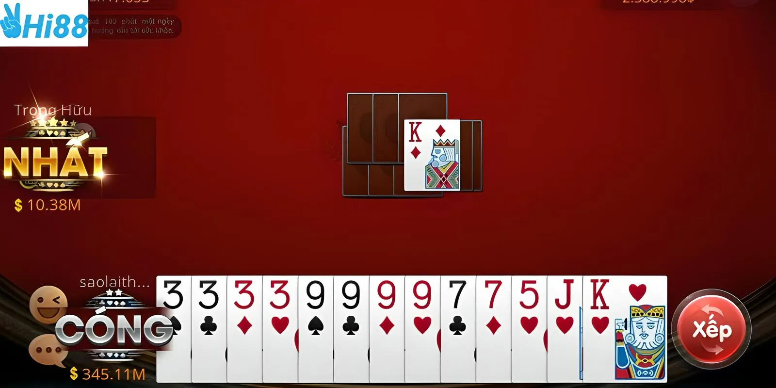 Tham gia ván bài đơn giản với Hi88